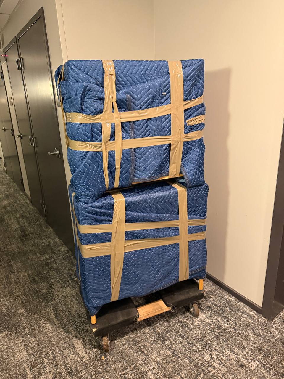 Wrapped furniture on dolly - view 3