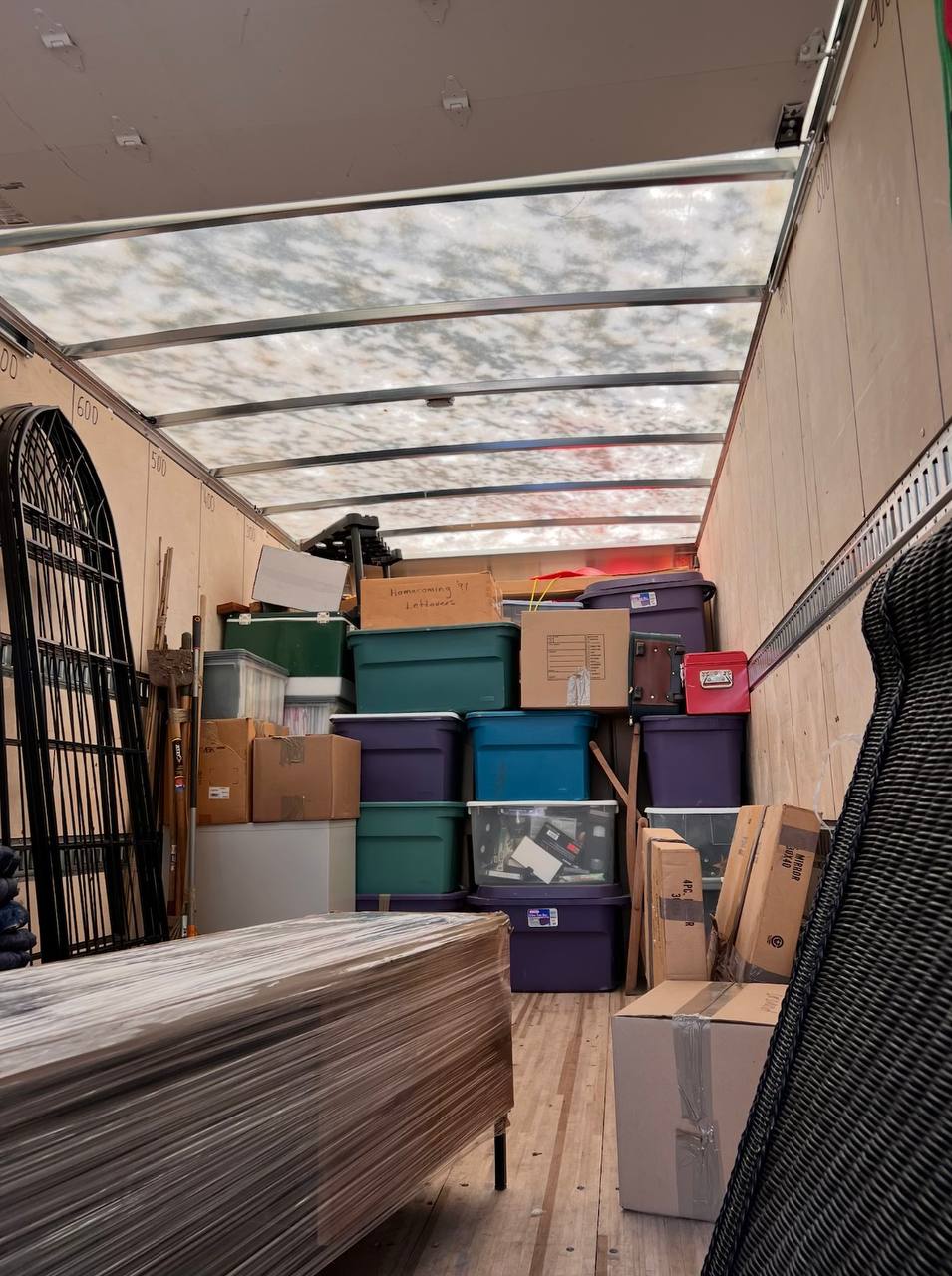 Moving truck interior - view 2