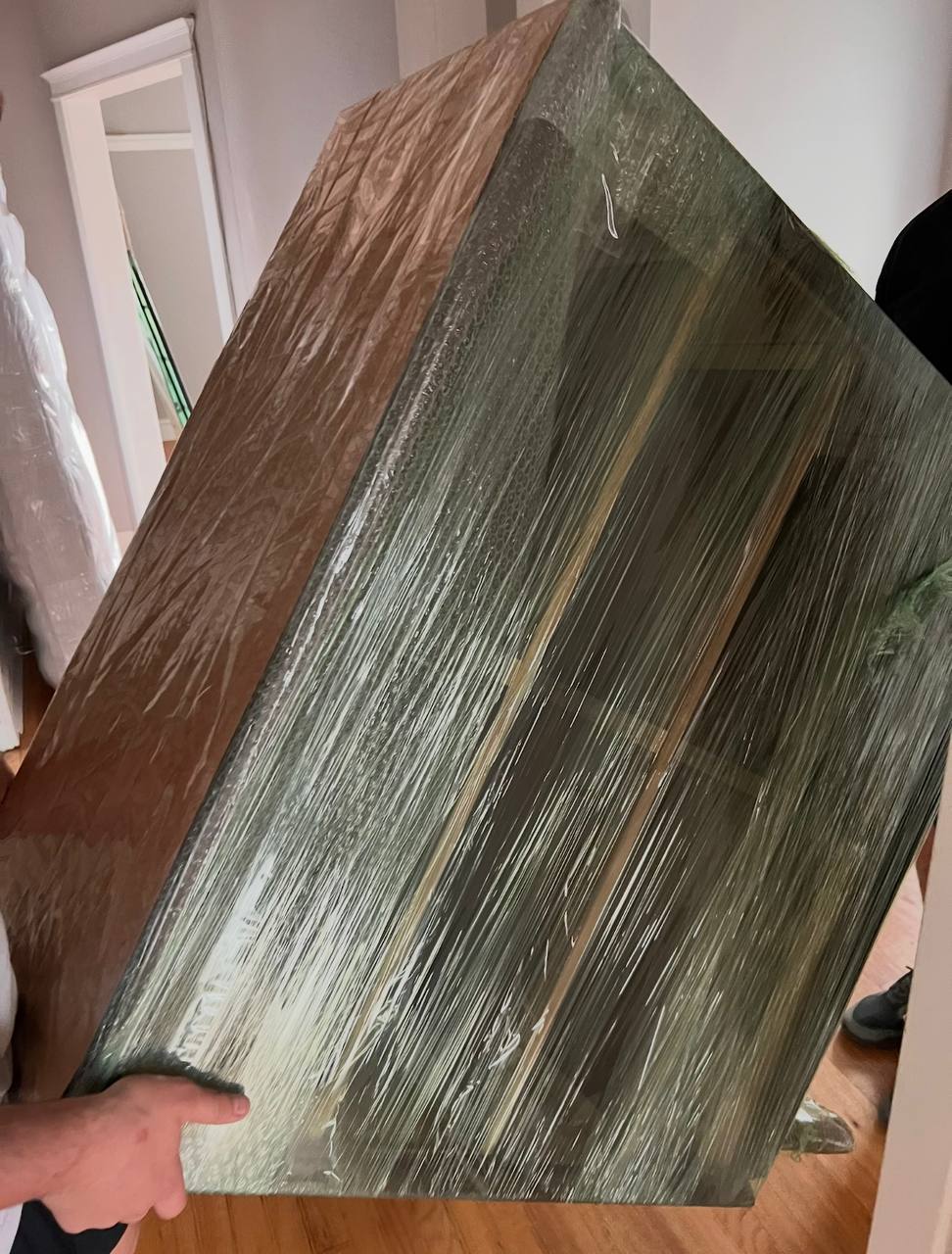 Wrapped wooden furniture